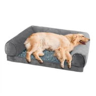 Detailed information about the product Pet Bed Sofa Dog Bedding Soft Warm L Cover Grey Cover Large