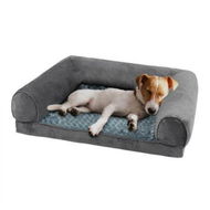 Detailed information about the product Pet Bed Sofa Dog Beds Bedding Soft M Cover Grey Cover Medium