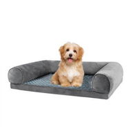 Detailed information about the product Pet Bed Sofa Dog Beds Bedding Soft M Grey Medium