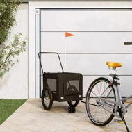 Detailed information about the product Pet Bike Trailer Black Oxford Fabric and Iron