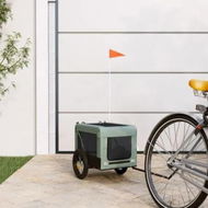 Detailed information about the product Pet Bike Trailer Grey and Black Oxford Fabric&Iron