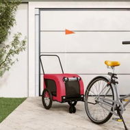 Detailed information about the product Pet Bike Trailer Red and Black Oxford Fabric and Iron