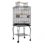 Detailed information about the product Pet Bird Cage With Stainless Steel Feeders With 2 Wooden Perches