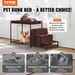 Pet Bunk Bed Dog/Cat Window Perch with Stairs Storage Medium Size. Available at Crazy Sales for $239.95