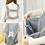 Detailed information about the product Pet Carrier Apron Cozy Cat Sling Dogs Front Shoulder Carry Kitten Sleeping Bag Hands-Free For Indoor Outdoor Travel-Grey