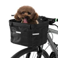 Detailed information about the product Pet Carrier Bicycle Basket Removable Waterproof Handlebar Canvas Frame Bag Cycling Dog Cat Transport