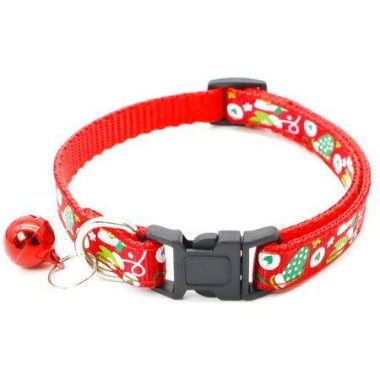 Pet Collar Christmas Nylon Cat Collar Adjustable Holiday Pet Collar, Pet Christmas Gift