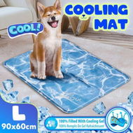 Detailed information about the product Pet Cooling Mat Dog Pad Cool Gel Cat Bed for Crate Bed Sofa Kennel L Size