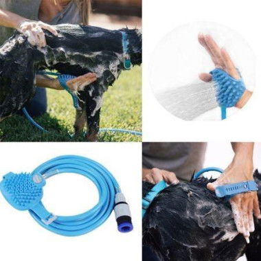 Pet Dog Cat Bathing Cleaner Shower Tool Kit Cool Wash Massage Bathing Brush