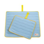 Detailed information about the product Pet Dog Cooling Mat Non-Slip Travel Roll Up Cool Pad Bed Outdoor L BLUE