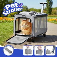 Detailed information about the product Pet Dog Crate Cat Carrier Stroller Puppy Travel Cage Trolley Case Soft Hand Shoulder Bag Tote Luggage Suitcase Camping Rolling Wheels Folding Portable