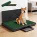Pet Dog Toilet Potty Training Puppy Indoor Bathroom Artificial Grass 2 Mats House Pee Pad Tray Holder Urine Wall Splash Guard Portable Large 75x50cm. Available at Crazy Sales for $69.99