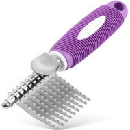 Detailed information about the product Pet Fur Rake Comb Brush Tool Rake Brush for Dog And Cat Comb with Steel Safety Blades Metal Dog Comb for Detangling Matted or Knotted Undercoat Hair