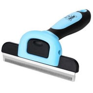 Detailed information about the product Pet Grooming Brush Effectively Reduces Shedding By Up To 95%. Professional Deshedding Tool For Dogs And Cats (Blue).