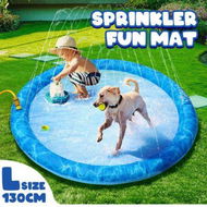 Detailed information about the product Pet Mat Dog Sprinkler Splash Swimming Paddling Pool Outdoor Water Play Spray Toy 130cm