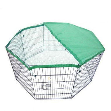 Pet Playpen Foldable Dog Cage 8 Panel 36 Inches With Cover