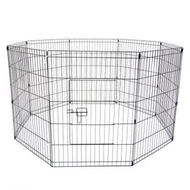 Detailed information about the product Pet Playpen Foldable Dog Cage 8 Panel 42in