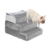 Detailed information about the product Pet Stairs 3 Steps Portable Adjustable Medium