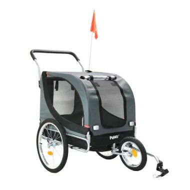 Pet Stroller Bike Trailer 3-IN-1 Sunroof