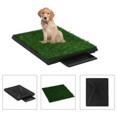 Pet Toilet With Tray And Artificial Turf Green 63x50x7 Cm WC