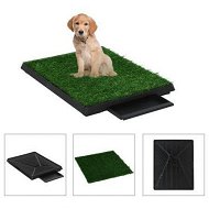 Detailed information about the product Pet Toilet With Tray And Artificial Turf Green 63x50x7 Cm WC