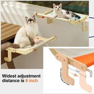 Detailed information about the product Pet Window Perch Hammock Hanging Bed for Indoor Sunbathing and Relaxation Supports cats up to 40 lbs