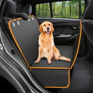 Detailed information about the product Pets Dog Car Seat Cover for Back Seat Car Seat Protector Dog Hammock for Car - Waterproof Cover for Trucks, Sedans & SUVs( Orange-137*147cm)