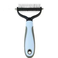 Detailed information about the product Pets Fur Knot Cutter Dog Grooming Shedding Tools Pet Cat Hair Removal Comb Double Sided Brush Pet Products (1 Pack Blue)