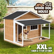 Detailed information about the product Petscene XXL Wooden Dog Kennel Puppy House Pet Home Shelter Indoor Outdoor