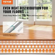 Detailed information about the product PEX Heat Transfer Plates 0.6m Radiant Heat Plates for 19mm PEX Pipe Durable Aluminum & Easy Trimming and Install Underfloor Heat Tubing Plates Perfect