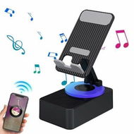 Detailed information about the product Phone Stand With Speaker,4 In 1 Collapsible Phone Stand Wireless Speaker,360 Degree Rotation Portable Phone Stand For Phones And Tablets