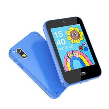 Phone Toys for Kids, Touch Screen, Kids Smartphone with Dual Cameras, Music Games, Flashlight, Alarm, Pedometer, Stories, Sight Words, Learning Toys (Blue)