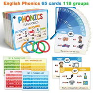 Detailed information about the product Phonics Flash Cards Educational Spelling Study Activity, Word Builder Games, Letter Sound for Elementary Homescool