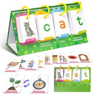Detailed information about the product Phonics Flash Cards Learn to Read CVC Word Builder Games,Sight Words Games Activity Educational Learning Tool for School Supplies Ages 3+