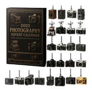 Detailed information about the product Photography Advent Calendar 2025 with 24 Retro Camera Ornaments, Collectible Miniature Camera Set for Photographers, Art Lovers and Collectors