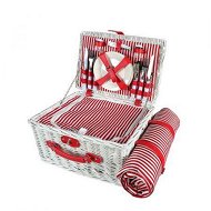 Detailed information about the product Picnic Basket Set Baskets 4 Person Wicker Outdoor Insulated Cooler Bag Blanket