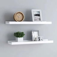 Detailed information about the product Picture Frame Ledge Shelves 2 pcs White 40x9x3 cm MDF