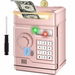 Piggy Bank,Automatic Electronic Piggy Bank for Kids Boys Girls with Password and Fingerprint Unlocking Simulation,Money Bank Kids Safe Toys Age3+ (Rose Gold). Available at Crazy Sales for $24.99