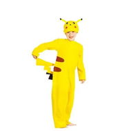 Detailed information about the product Pikachu Classic Costume Halloween Kid Jumpsuit Pokemon Deluxe Costume for Height 130cm Animal Pokemon Themed Party Wear