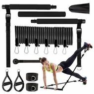 Detailed information about the product Pilates Equipment Training Equipment For Home With Resistance Bands Multifunctional Pilates Bar For Women,Home Training,Yoga,Pilates Color Black