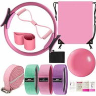 Detailed information about the product Pilates Essentials Kit Better Yoga Pilates Kit with Pilates Ring and Ball Set,Booty Bands,Figure 8 Resistance Band,Yoga Bands for Stretching