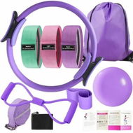 Detailed information about the product Pilates Essentials Kit Better Yoga Pilates Kit with Pilates Ring and Ball Set,Booty Bands,Figure 8 Resistance Band,Yoga Bands for Stretching