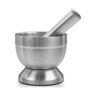 Detailed information about the product Pill Crusher 304 Food Grade Stainless Steel Mortar And Pestle Medicine Grinder Set