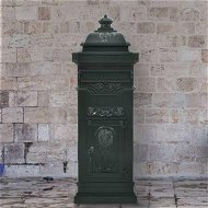 Detailed information about the product Pillar Letterbox Aluminium Vintage Style Rustproof Green