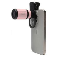 Detailed information about the product Pink 6X18mm Mobile Phone Telescope Concert Photography Monocular Clip Mini Tripod High-definition Telephoto