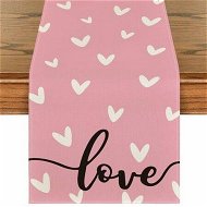 Detailed information about the product Pink Love Valentines Day Table Runner,Seasonal Kitchen Dining Table Decoration for Indoor Home Party 13x72 Inch