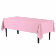 Detailed information about the product Pink Plastic Table Cloth Rectangle Table 8 Pack,2.7m Ã— 1.3m Tablecloth for 1.8m Tables,Table Cloth for Disposable Use,Table Cover