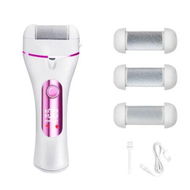 Detailed information about the product Pink Remover for Feet Shaver ,Rechargeable Electric Foot File Pedicure Tools for Cracked Heels and Dead Skin with 3 Roller Heads