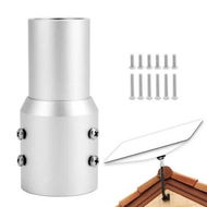 Detailed information about the product Pipe Adapter Mast Reducer for Starlink for Gen 2, 2 Inch Pole Mount Aluminum Alloy Easy Installation Weather Resistant Complete Hardware Kit