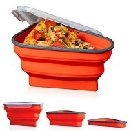 Detailed information about the product Pizza Pack - Reusable Pizza Storage Container With 5 Microwavable Serving Trays - Adjustable Pizza Slice Container To Organize & Save Space - BPA Free Microwave & Dishwasher Safe.